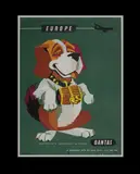 Harry Rogers, Qantas 'Europe' Travel Poster (St. Bernard)