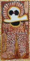 Lily Karadada, Wandjina (Rain Spirit), 2008, Acrylic on Canvas