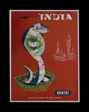 Harry Rogers, Qantas 'India' Travel Poster (Cobra)