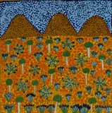 Rosemary Turner Ngwarraye, Bush Medicine Plants, 2013, Acrylic on Linen