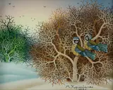 Martin Kopricanec, Parchen, 1996, Oil on Glass