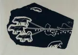 Pauloosie Quananak, Dog Sled Team, 1963, Stone Cut Print 22/35