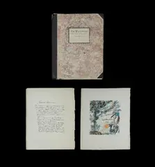 (7) by Lovis Corinth, 'In Paradies (In Paradise)' portfolio with seven coloured lithographs and text pages, sold Jul 2023