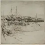 John Barclay Godson, The Reclamation, Etching 5/30