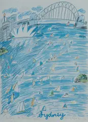 Ken Done, The Art Directors Gallery, Opening Night, Dec 2 1980, Inaugural Print
