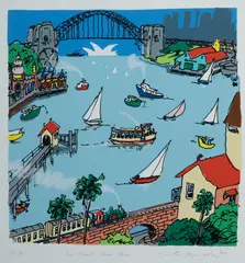 Peter Kingston, The North Shore Line, 2011, S/Print Printer's Proof 3/5