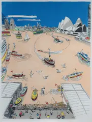 Peter Kingston, Circular Ski, 1987, S/Print 24/90