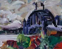 Peter Griffen, The Bridge from Observatory Hill, No.1, 2007, Oil on Canvas