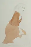 Robert Dickerson, Kyushu Girl, Hand Coloured Etching 12/30