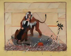 Graeme Townsend, Romp on the Rock, Oil on Canvas