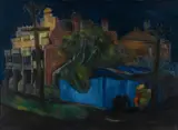D. Kwiatkowski, Sth Melbourne 3am, 1964, Oil on Board