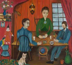 Perle Hessing, The Gambler's Mascot, 1963, Oil on Board