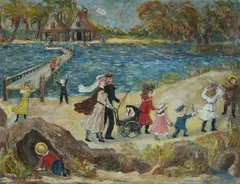 Barbara Cameron, A Windy Day, Oil on Board