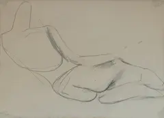 Godfrey Miller, Reclining Nude, Pencil