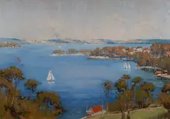 David Spencer Couper, Mosman Bay, Oil on Canvas