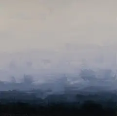 Sokquon Tran, Untitled Landscape, 2019, Oil on Linen