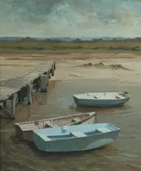 Walter Magilton, Low Tide - Western Port [VIC], c.1982, Oil on Linen