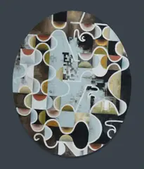 Ruth Waller, Sackbuts and Crumhorns IV, 2001, Acrylic & Oil on Canvas