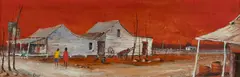 Ric Elliot, Visiting Roma [QLD], Oil on Board