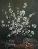 Ambrose Griffin, Almond Blossoms, Oil on Canvas
