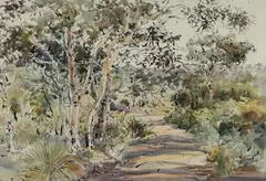 William Boissevain, Bush Walk, 1987, Ink & W/Clr