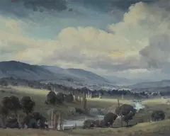 Ramon Ward-Thompson, Bong Bong Landscape, NSW, Oil on Canvas on Board