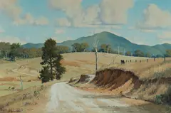 Les Graham, The Moparaban Road [NSW], Oil on Canvas on Board
