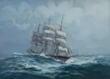 John Charles Allcot, Ship in Full Sail