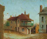 John Pointon, Sydney Terraces, 1970, Oil on Canvas Board