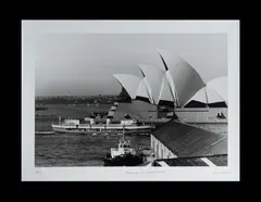 Ian Lever, Ferry and Opera House, 1975, Silver Gelatin Photograph