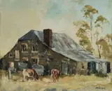 Maxwell J. Wilks, Hahndorf, South Australia, 1969, Oil on Canvas Board