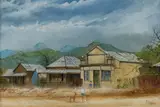 Maynard Waters, The English and Scottish Bank at Nowra [NSW], Oil on Board