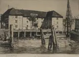 Lionel Lindsay, Old Commissariat Stores, 1912, Etching 31/50