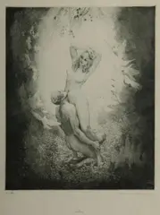Virtue by Norman Lindsay, Facsimile Etching 208/550, sold May 2023