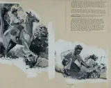 Roy Dalgarno, The Man Hunt, Gouache & Printed Text on Paper