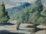 Allan Waite, Wollombi Brook, Broke, Oil on Canvas on Board