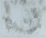 David Boyd, Europa and Cockatoo Under a Night Sky, Pencil & Sfumato on Card