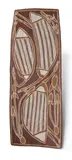 England Bangala, Gomulo-Egret, Natural Earth Pigments on Bark