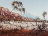 Henk Guth, Part of the MacDonnell Ranges, near Standley Chasm, 1979, Oil on Board