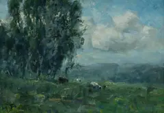 George A Boyle, Pastoral Landscape, Oil on Board