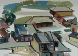 Jan Dutkiewicz, (?) Kazimierza [Poland], 1967, Oil on Linen
