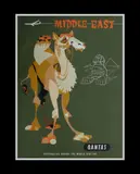 Harry Rogers, Qantas 'Middle East' Poster (Camel)