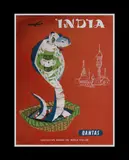 Harry Rogers, Qantas 'India' Travel Poster (Cobra)