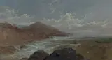 James Howe Carse, Stormy Coastline, 1888, Oil on Canvas