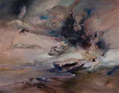 James Gleeson, Storm Signals - Impromptu No. 9, 1997, Oil on Canvas