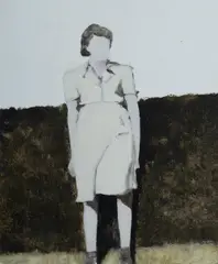 Patrick Hartigan, Woman and Hedge, 2010, Oil on Linen