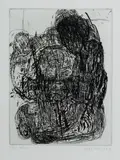 Mike Parr, Organon 1 (#20), 1987, Etching 7/20 (plate #20)