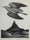 Donald Binney, Matuku Tokatoka, 1980, Lithograph Printer's Proof