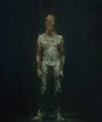 John Miller, Standing Male Nude, Melbourne, 1989, Oil on Board