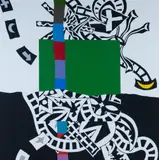 Col Jordan, Intruders on the Green, 1994, Acrylic on Canvas